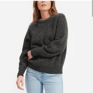 Everlane Oversized Alpaca Crew Charcoal M